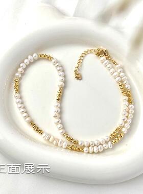 新中式碎银子天然项链