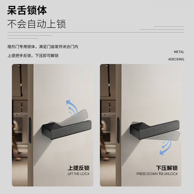 Gute extremely simple face lock invisible secret door special door lock