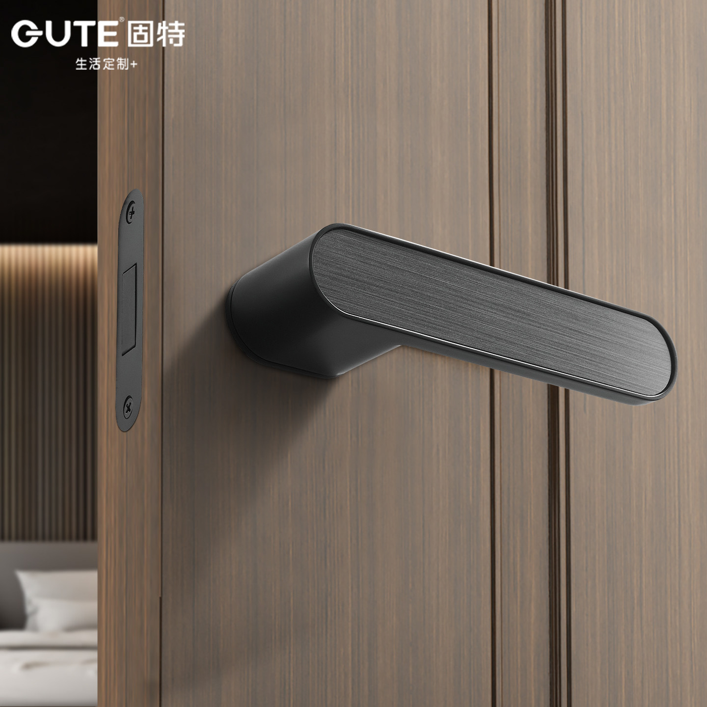 固特极简隐形门锁室内卧室暗门单面房门锁专用木门隐藏门单边把手,淘宝优惠券,粉丝福利购,淘宝优惠卷