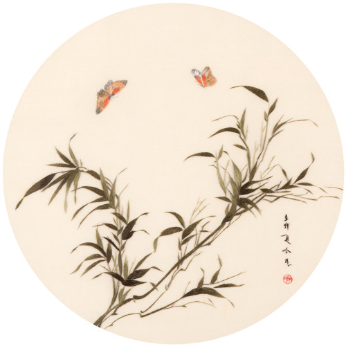 苏绣刺绣手工diy套件自绣材料包初学古风自绣入门针迹竹子 - 图0