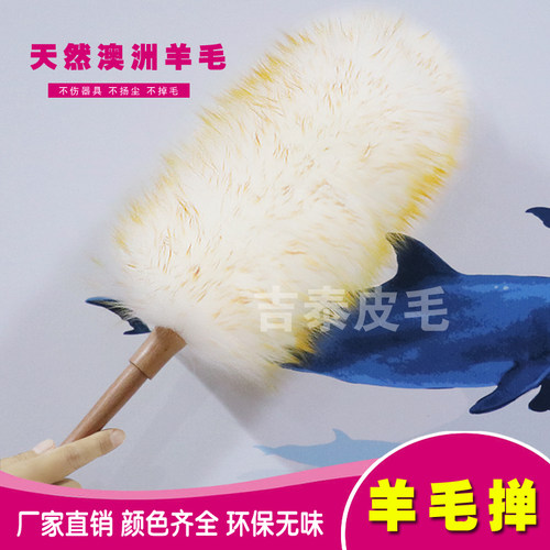 家居除尘掸家用不掉毛扫清洁鸡毛掸子纤维光谱技术支撑弹簧素色 - 图1