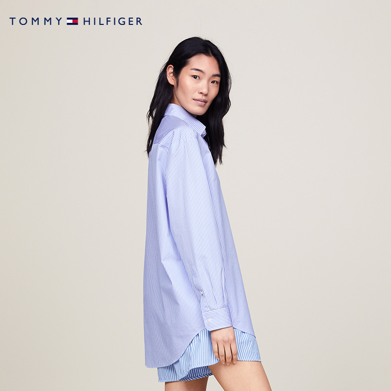 【Kendall同款】Tommy Hilfiger Collection24春女条纹衬衫41675 - 图2