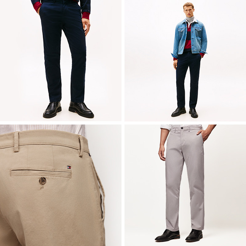 Tommy秋冬男装潮流多色通勤微弹商务职场绅士直筒西裤休闲长裤
