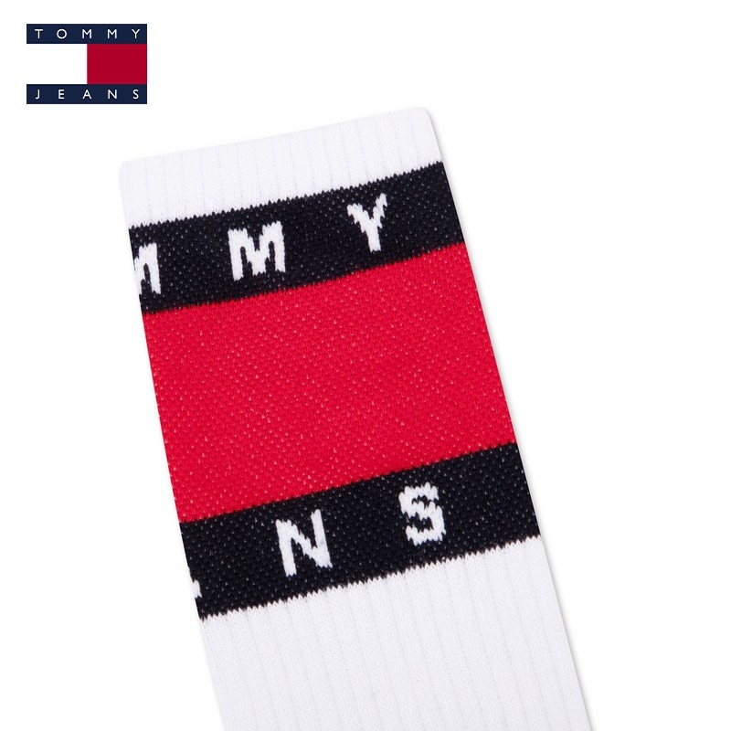 Tommy男装时尚潮流旗标字母提花舒适微弹商务休闲运动中筒袜子,淘宝优惠券,粉丝福利购,淘宝优惠卷