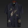 Middle-aged and elderly men's summer clothes Tang suit men's short-sleeved grandfather's suit