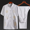 Summer short-sleeved loose dad plus size morning workout clothes