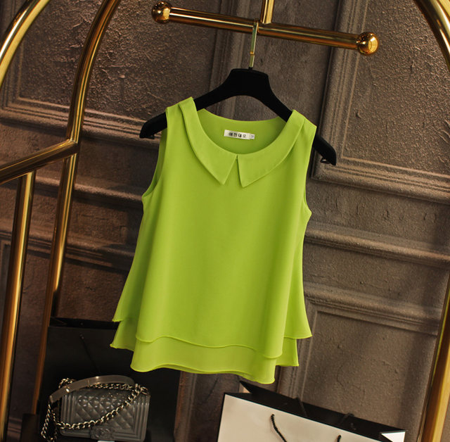 Summer ວ່າງເກົາຫຼີ sleeveless ບວກຂະຫນາດກວມເອົາທ້ອງຂອງແມ່ຍິງ