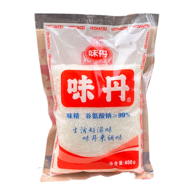 正品包邮味丹味精400g中粗味精无盐味精99%味精粉餐饮火锅炒菜-图0