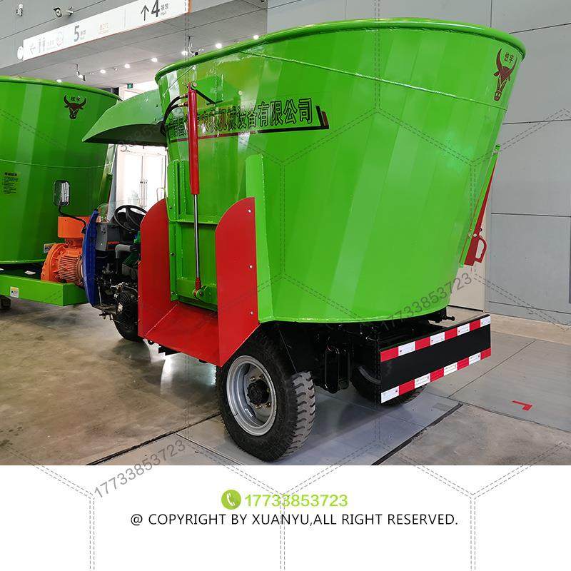 移动式TMR全日粮混合拌草车自走三轮车载立式粉碎搅拌撒料一体机,淘宝优惠券,粉丝福利购,淘宝优惠卷