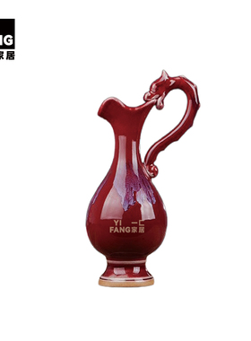 一匚新中式陶瓷花瓶书柜软装