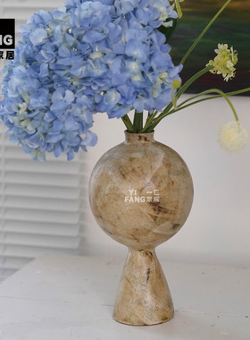 一匚景德镇手作化妆土陶瓷花瓶