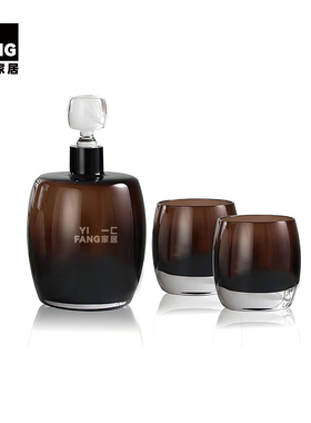 一匚现代几何烛台托盘桌面摆件