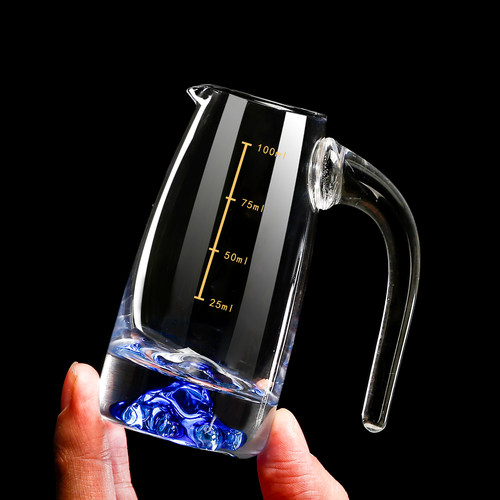 高档蓝山白酒杯分酒器家用套装轻奢杯子酒具高级精致小酒杯一口杯 - 图1
