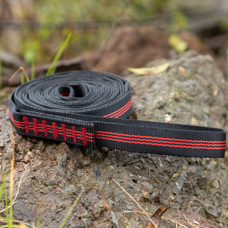 Mountain climbing flat strap rock climbing equipment quick-hook air conditioning anchor point