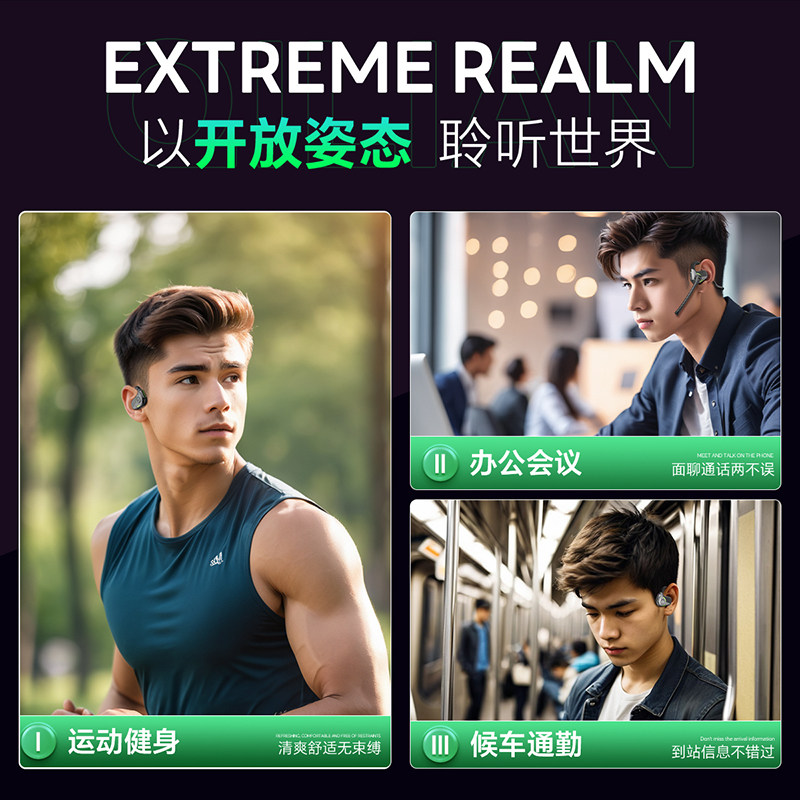 奇联极境蓝牙无线耳机挂耳久戴不痛上班通话商务办公会议视频专用,淘宝优惠券,粉丝福利购,淘宝优惠卷