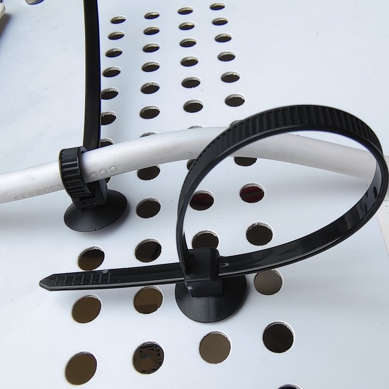 蘑菇头扁形螺纹头尼龙扎带4.6mm宽汽车线束捆绑固定专用勒死狗锁8,淘宝优惠券,粉丝福利购,淘宝优惠卷