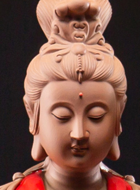 家用供奉陶瓷大号禅意灯观音佛像