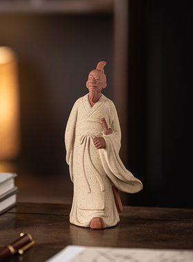 中式人物陶瓷摆件古代人物