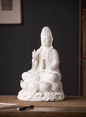 陶瓷中式双手合十观音菩萨佛像