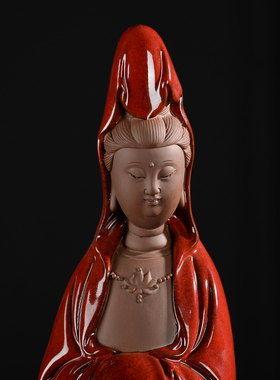 陶瓷南海菩萨居家中式风观音佛像