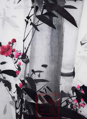 顾氏刺绣纯手工梅花挂画中式装饰
