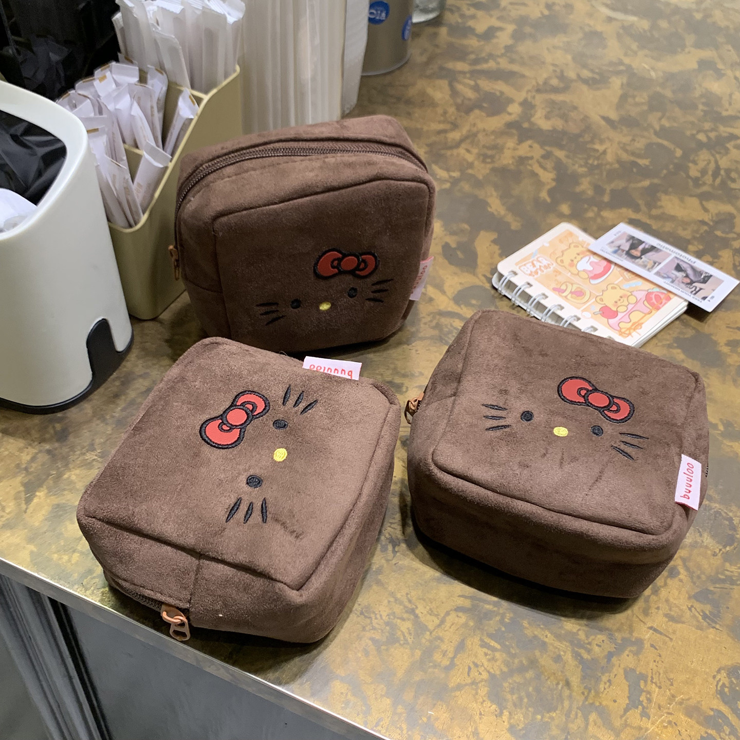 可爱麂皮收纳包化妆包迷你随身便携小包包卫生巾口红杂物零钱包女,淘宝优惠券,粉丝福利购,淘宝优惠卷