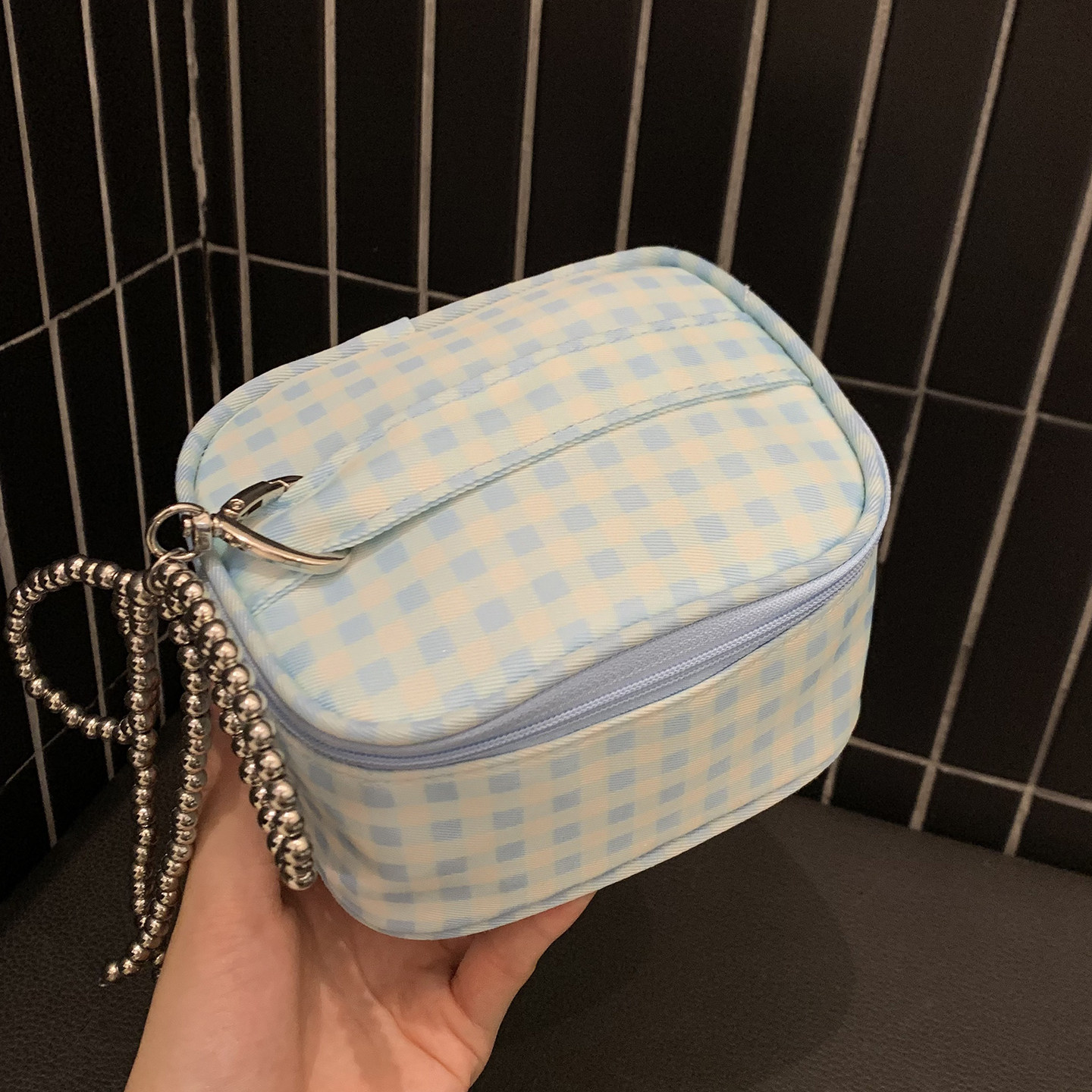 红格化妆包大容量旅行便携洗漱包女士小型随身化妆品化妆刷收纳包,淘宝优惠券,粉丝福利购,淘宝优惠卷