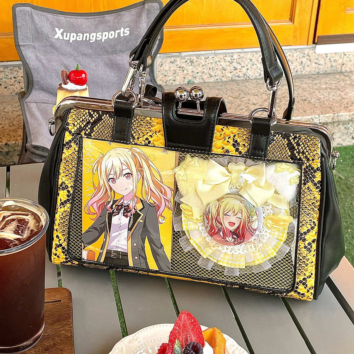 现货掉落【夜行魔女痛】原创哥特蛇纹手提斜挎口金透明痛包娃包,淘宝优惠券,粉丝福利购,淘宝优惠卷