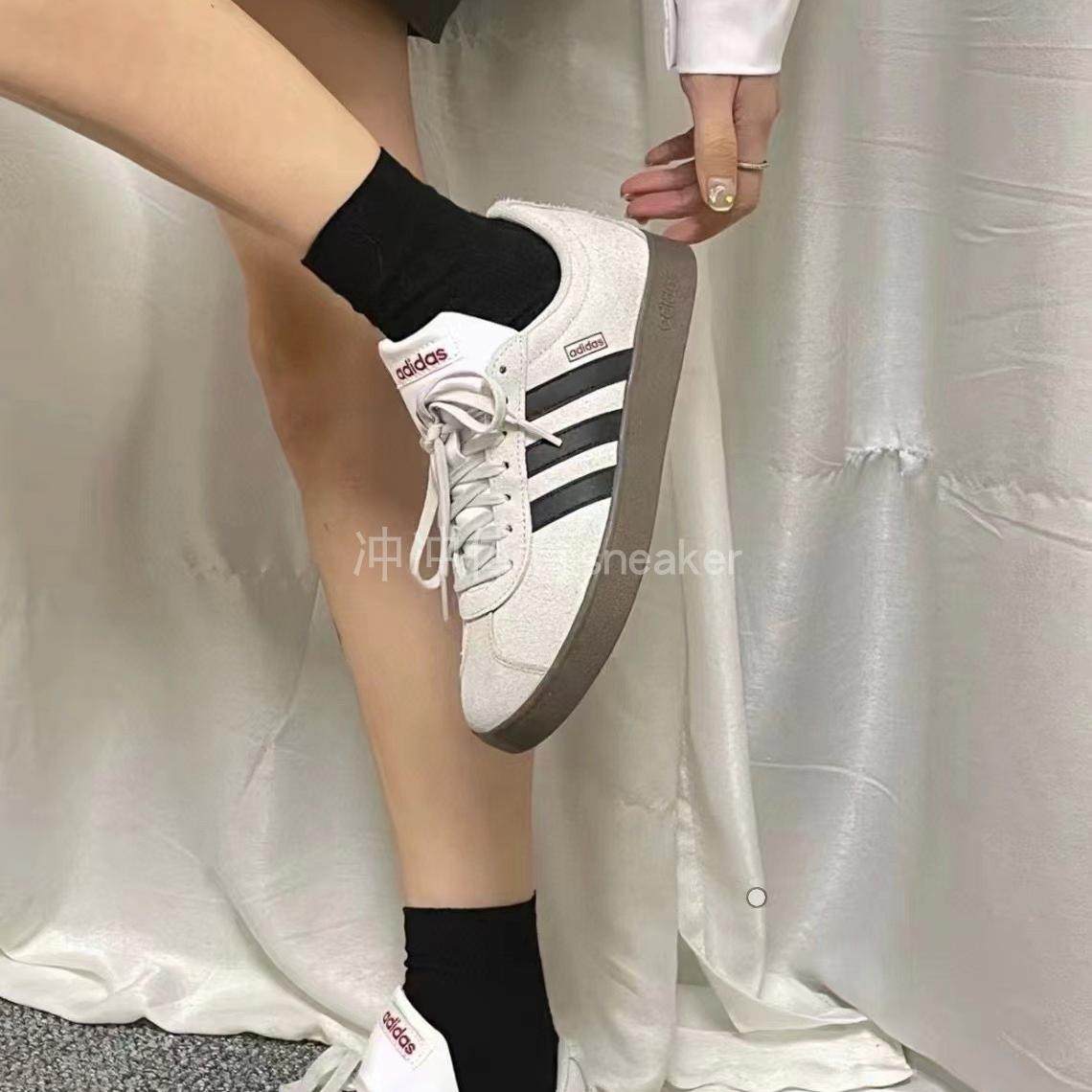 Adidas阿迪达斯COURT男女防滑耐磨德训鞋板鞋 JS3003 JI0495 0496,淘宝优惠券,粉丝福利购,淘宝优惠卷