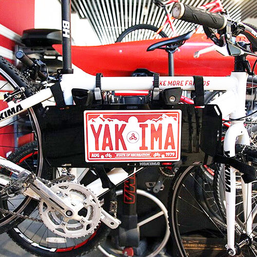 yakima后备箱式车载车尾自行车架国内版牌照支架解决阻挡车牌问题 - 图3