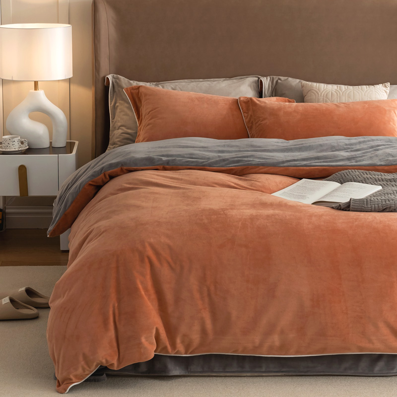 恒源祥床上牛奶绒四件套珊瑚绒冬季婴儿绒秋冬天床单被套2024新款