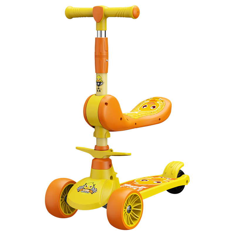 滑板车儿童1-2-6岁三合一宝宝可坐骑滑8以上小孩单脚踏板滑滑溜溜 - 图3