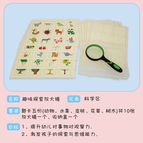幼儿园区角教具玩具科学儿童自制投放布置益智游戏材料中班小班 - 图0