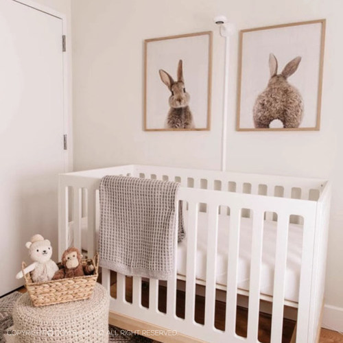 北欧同步儿童房装饰组合壁画兔宝宝系列幼儿园托儿所实木装饰挂画 - 图2