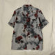 STRAPPING splash ink floral floral camisa floral de manga corta con cuello cubano para hombres y mujeres estilo hawaiano retro japonés de Hong Kong