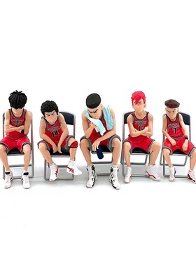 简约现代样板间书房儿童房摆件边柜展示装饰画时钟灌篮高手装饰品