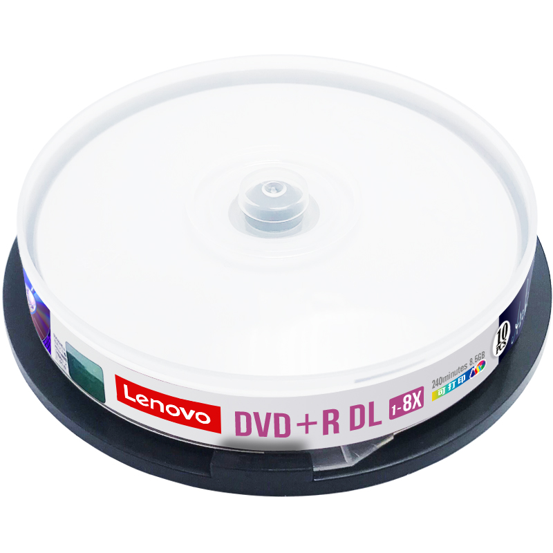 联想8.5G光盘DVD刻录盘DVD+R 8G光盘大容量D9空白光盘光碟8G光碟DL刻录光盘片DVD光盘可打印空白碟8.5G光碟 - 图3