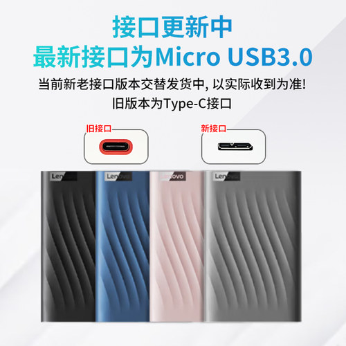 联想移动硬盘1T 2T 4T外接机械大容量笔记本手机电脑外置高速读写 - 图0