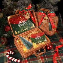 Christmas Hand Rattan Choreography Gift Box Companion Gift Bag Gift Box Empty Box Gift Christmas Christmas Christmas Apple Small Gift