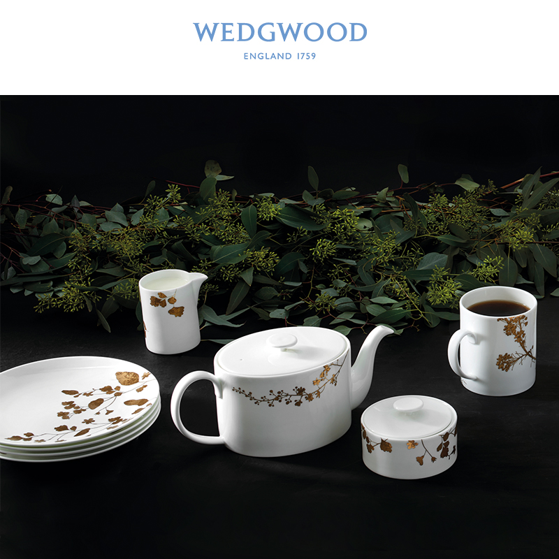 WEDGWOOD王薇薇VeraWang灿金花园骨瓷20-27cm盘欧式餐具家用摆台 - 图3