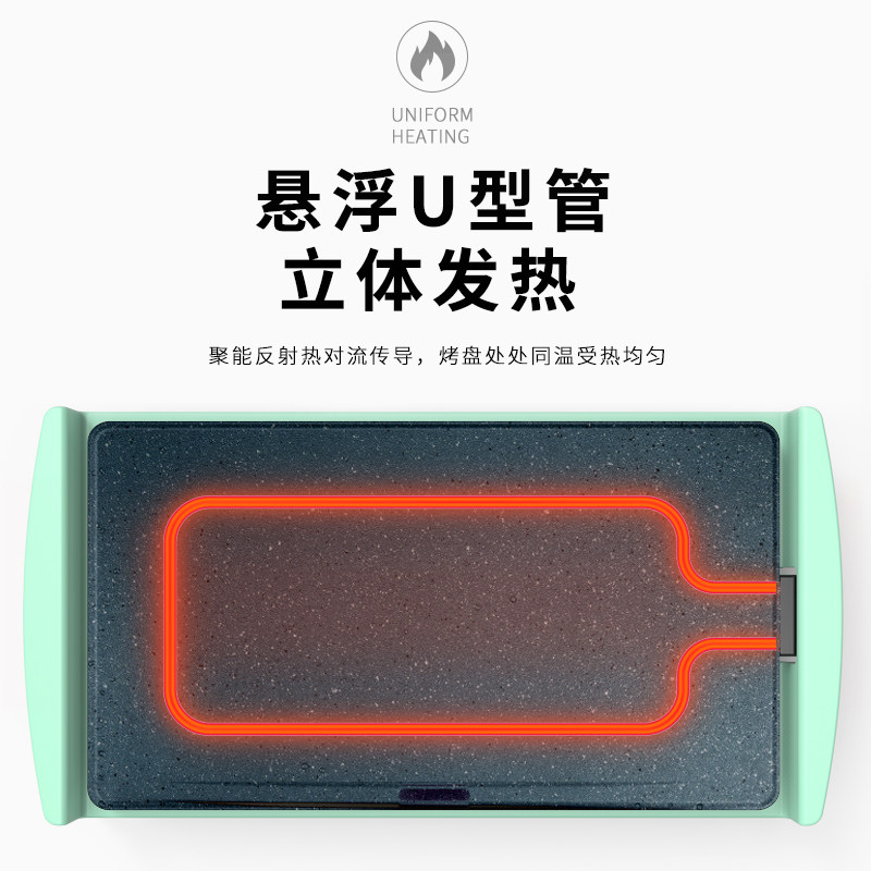 价保618家用烤肉盘轻烟电烤盘 格伊烤串机/电烤炉