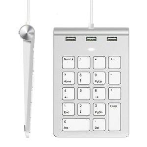 财务键盘数字键盘笔记本电脑外接有线usb会计迷你小键盘适用苹果iPad联想微软华为type-c鸿蒙安卓手机USB扩展