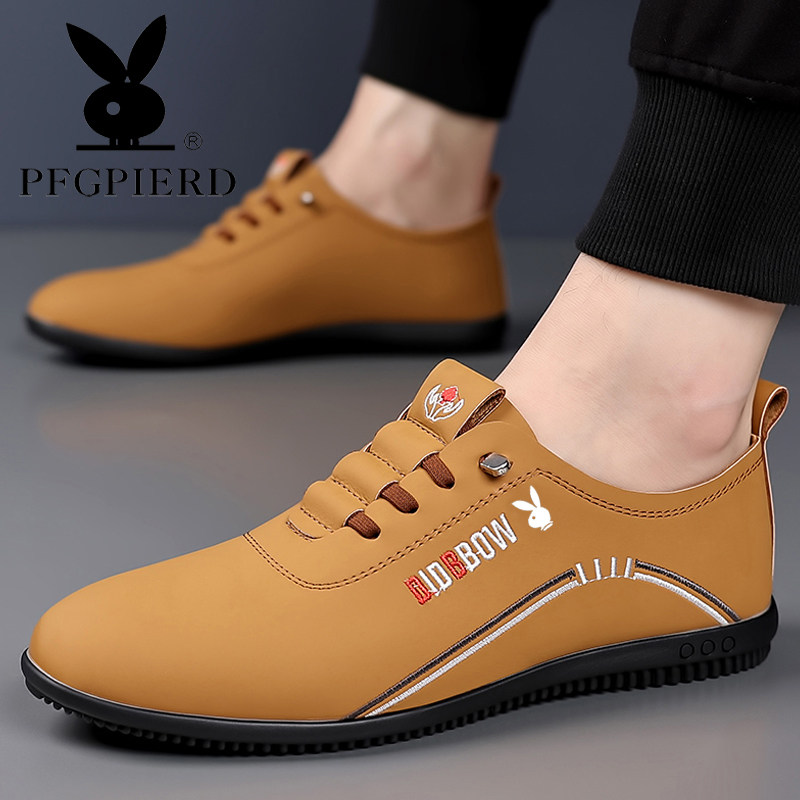 男鞋2025冬季新款皮鞋男豆豆真皮运动休闲鞋软底防滑一脚蹬驾车鞋,淘宝优惠券,粉丝福利购,淘宝优惠卷