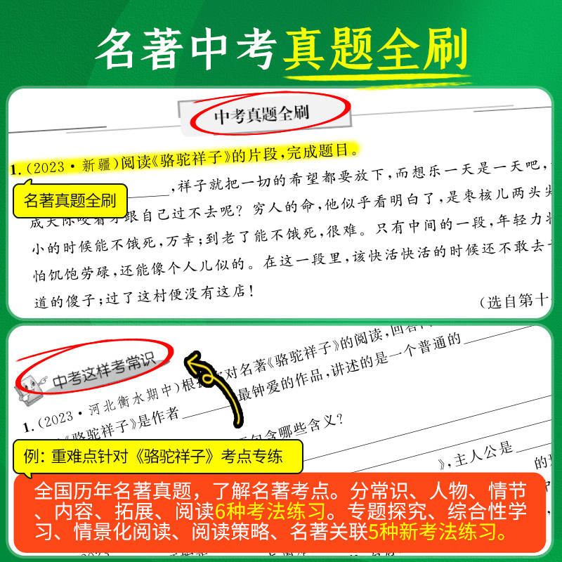 名校课堂读书侠骆驼祥子和海底两万里原著必读正版老舍七年级下册的课外书初一7下名著初中阅读书籍全套2册初中生初一初中课外阅读 - 图2