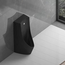 Black small poop one-piece induction vertical urinal hotel public small poop bucket floor closet