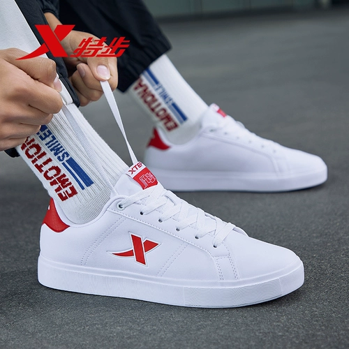 Xtep, кроссовки, универсальная спортивная обувь, белая обувь, низкий скейтборд, повседневная обувь, коллекция 2022, осенние