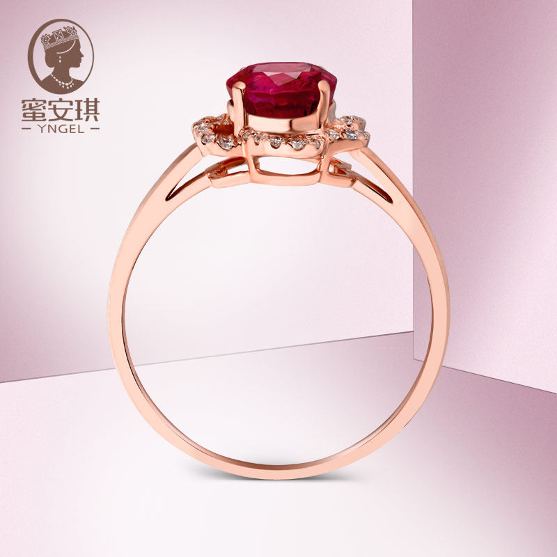 蜜安琪0.86 ~ 3.38 ct天然女戒指 蜜安琪珠宝手饰