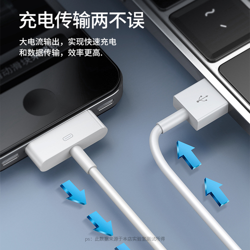 塔菲克适用iPhone4s数据线苹果4充电线四手机充电器ipad2平板电脑iPad3快充套装iPod老款宽口a1395一代touch4