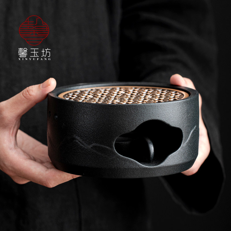 中式功夫暖茶炉温茶器蜡烛加热底座餐厅酒店围炉煮茶合金温茶炉,淘宝优惠券,粉丝福利购,淘宝优惠卷