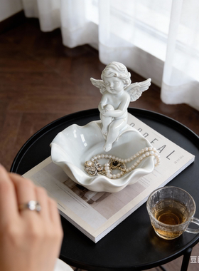 欧式天使陶瓷高档珠宝展示托盘